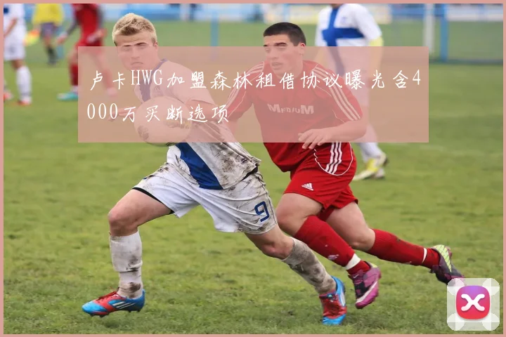 卢卡HWG加盟森林租借协议曝光含4000万买断选项